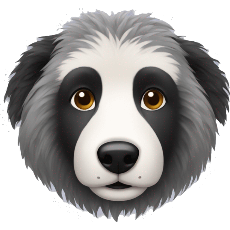 badger  with poodle hair emoji