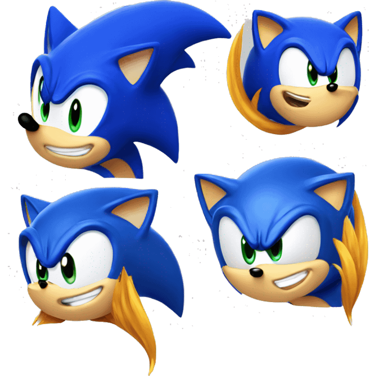 tails head, sonic, blue eyes emoji