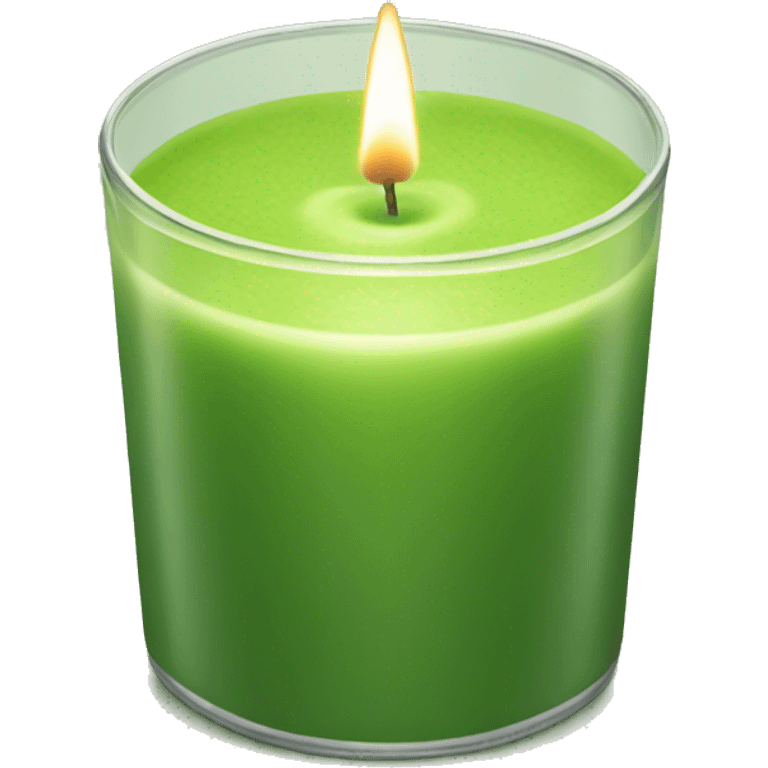 matcha scented candle realistic emoji