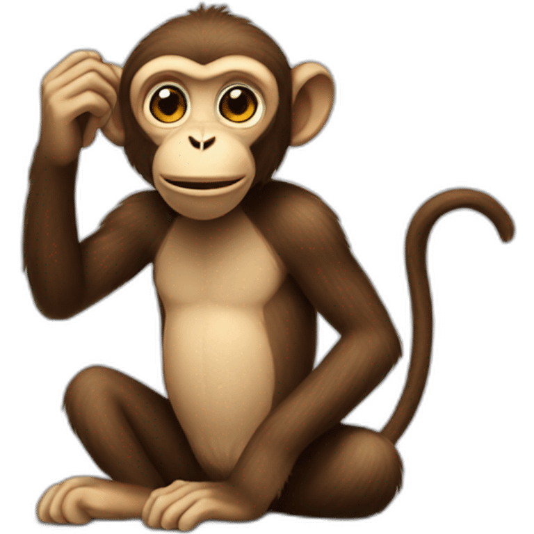 Monkey betting emoji