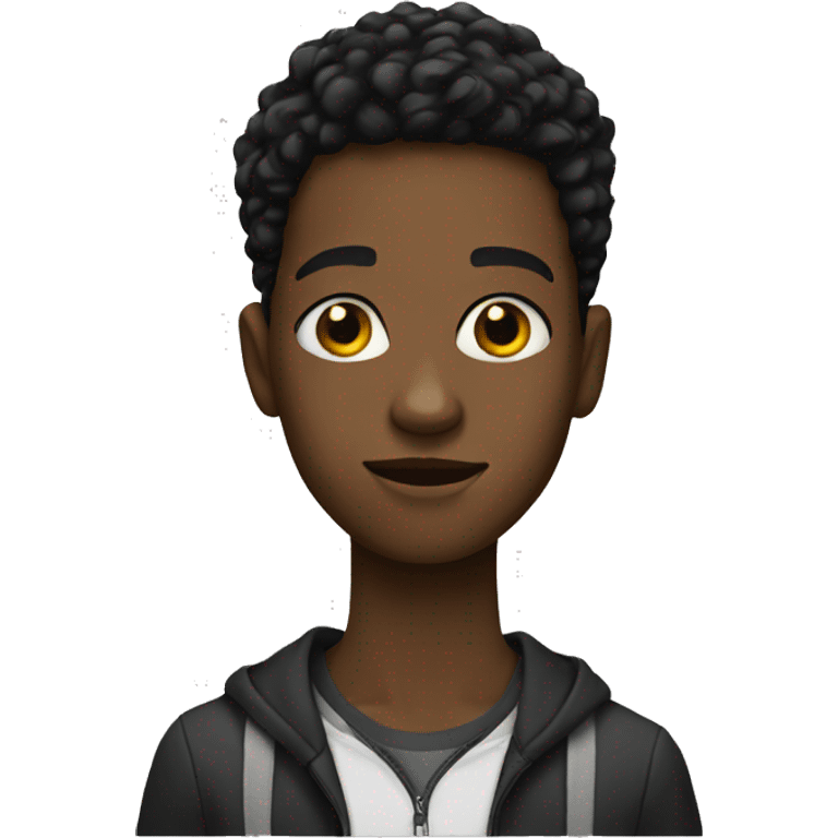 Black teenager emoji