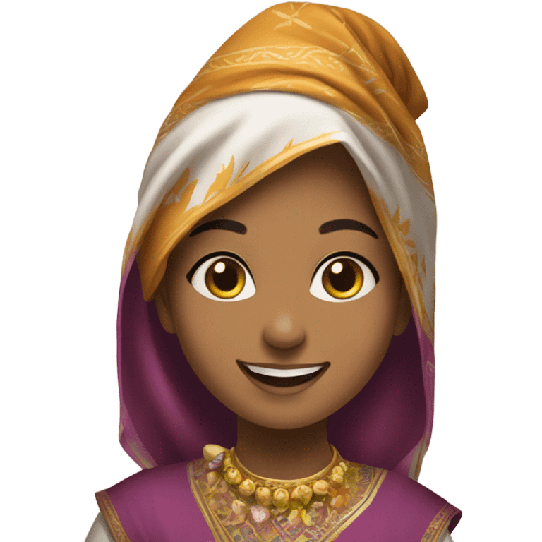 muslim girl celebrating emoji