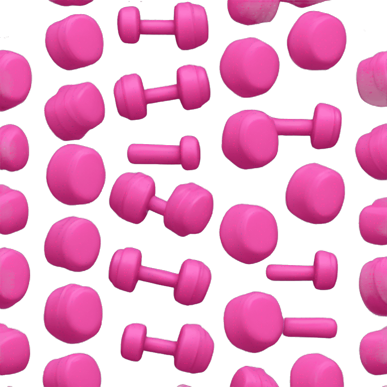 Pink dumbbells emoji