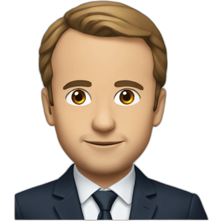 macron sur un chat emoji