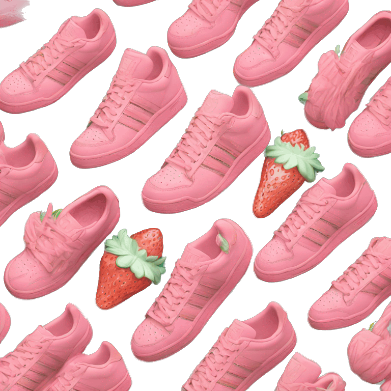 Pink forum low strawberry adidas emoji