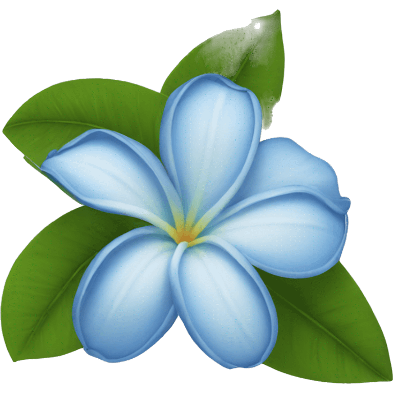 Blue frangipani  emoji