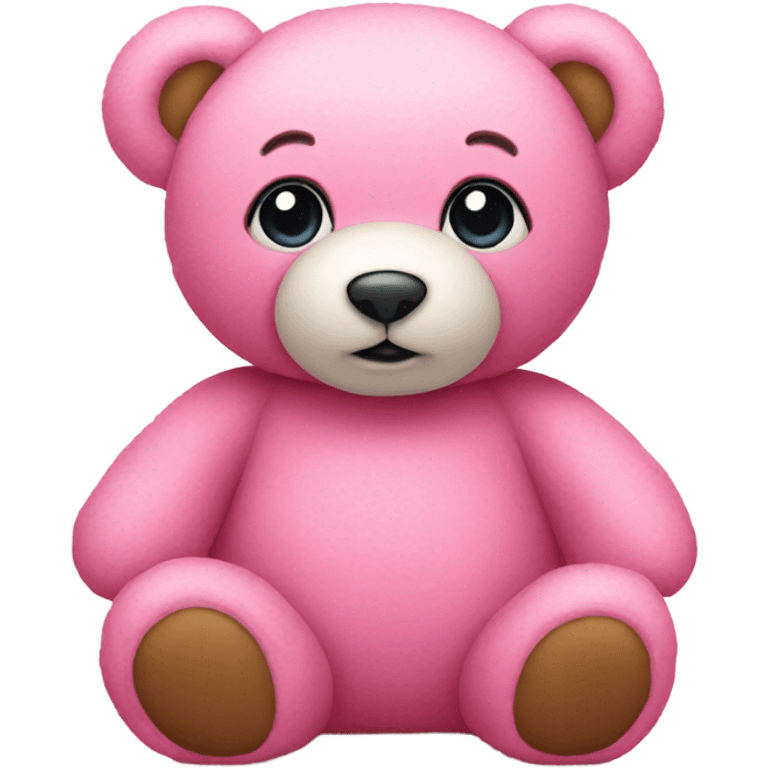 Pink teddy bear emoji