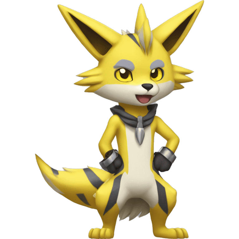 Lombax-Renamon-Zeraora full body emoji