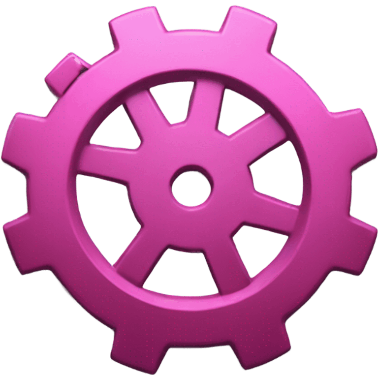 pink broken gear emoji