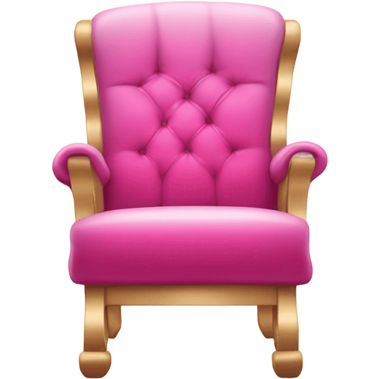 Pink ombre electric-chair with glitter and sparks emoji