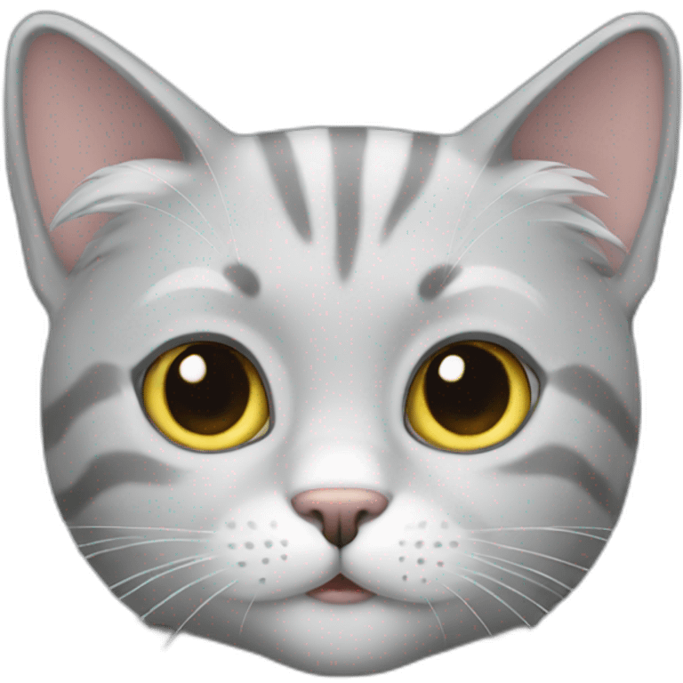 silver hair cat emoji