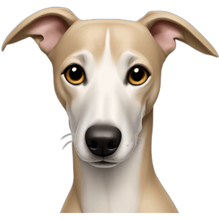 beige whippet dog emoji