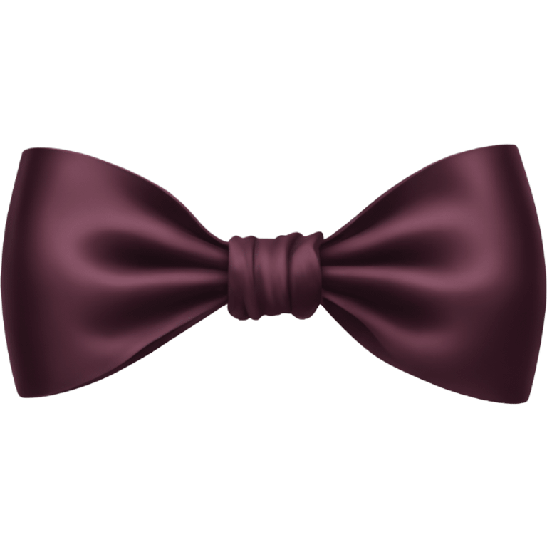 dark burgundy silk bow emoji