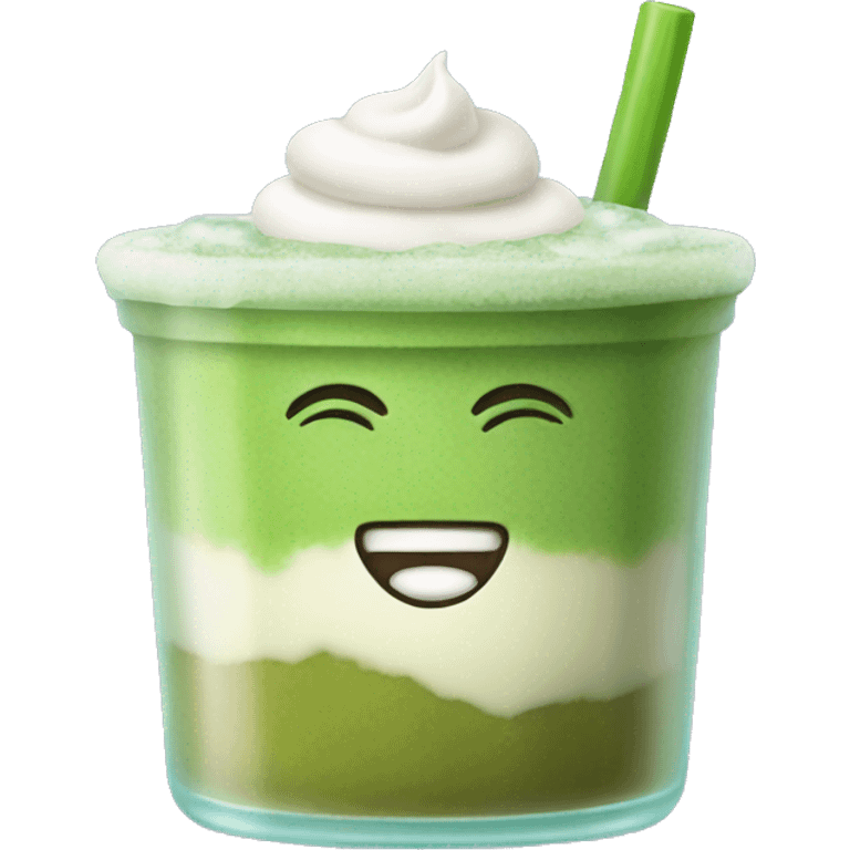 iced matcha lattee emoji