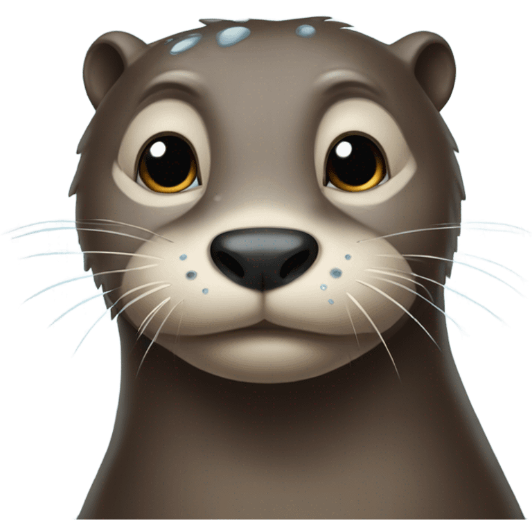 Crying otter emoji