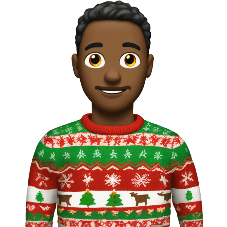 Ugly Christmas sweater emoji