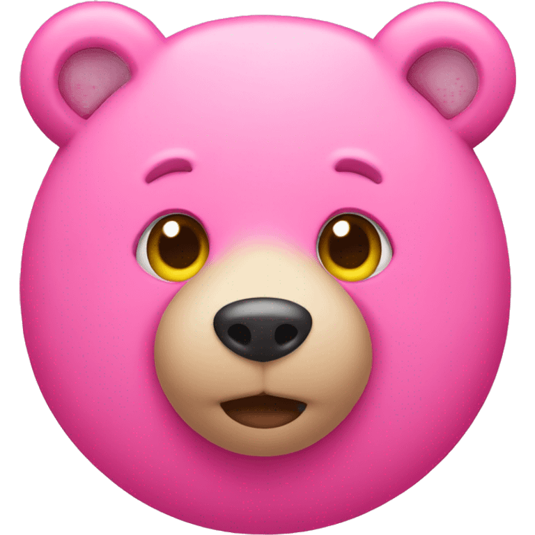 Pink bear emoji