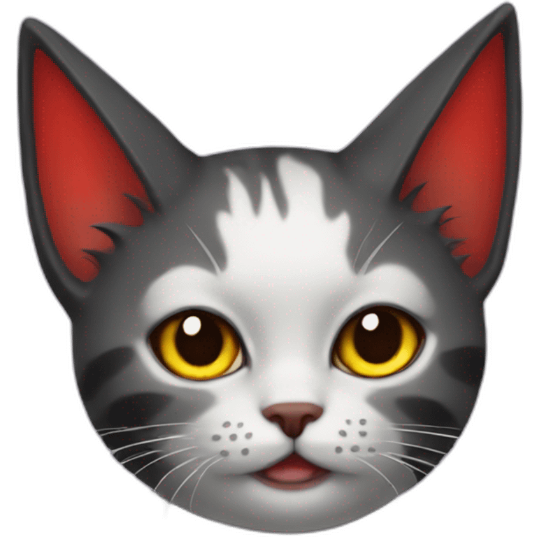 Cat devil wing emoji