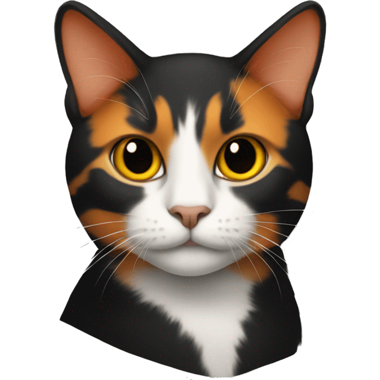 black and orange cat combined emoji