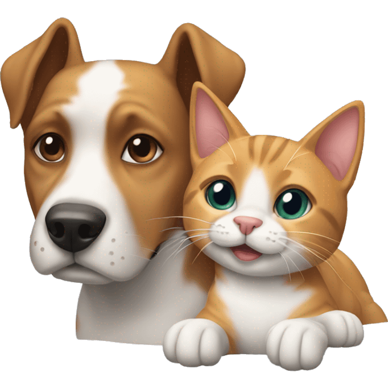 Dog and cat  emoji