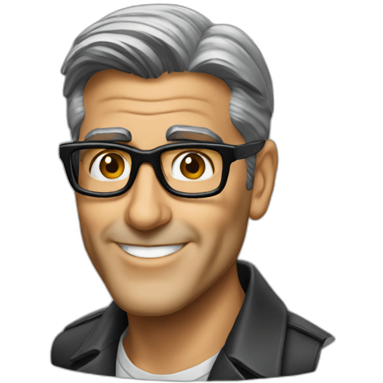 George Clooney glasses emoji