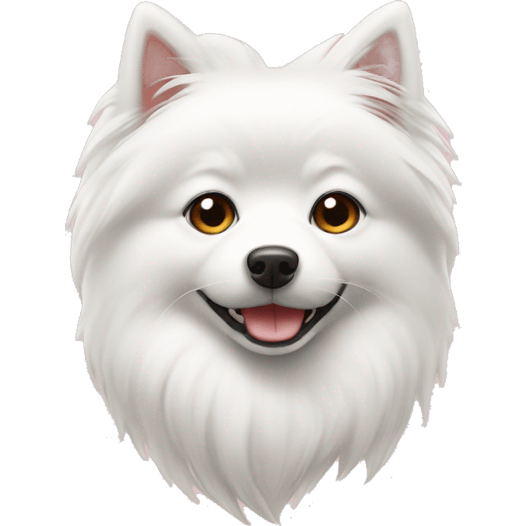 white japanise spitz  emoji