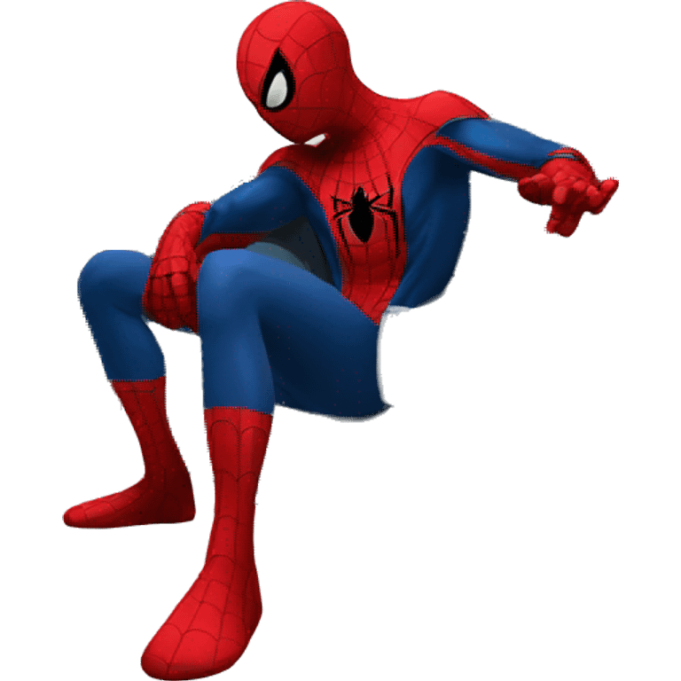 Spider-Man watching tv emoji