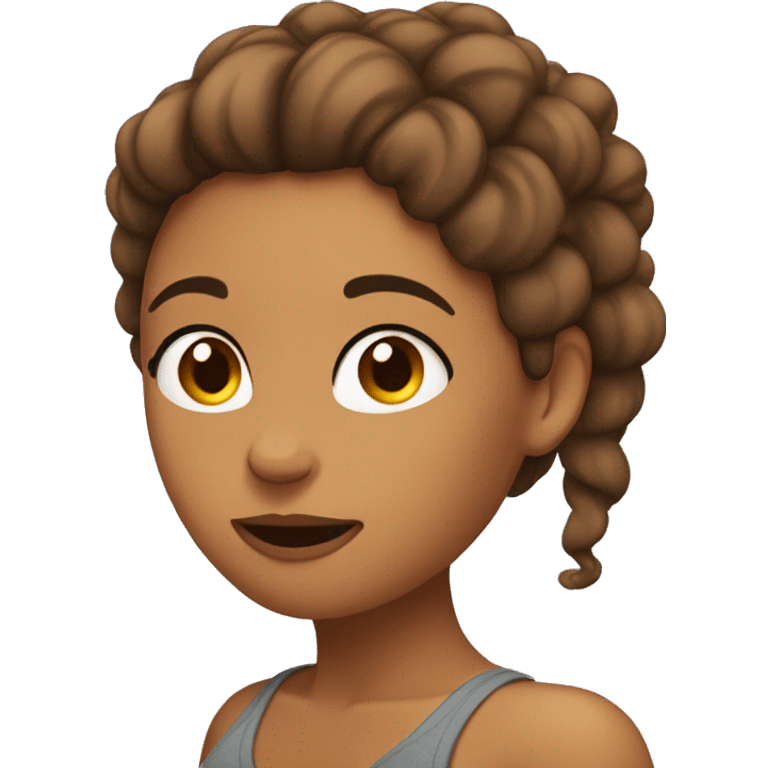 Woman Scratching head skin color brownskin emoji