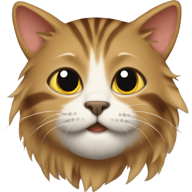 A cat with a buzz yak emoji