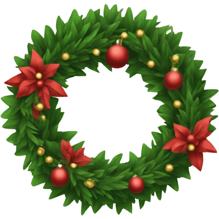 christmas wreath emoji