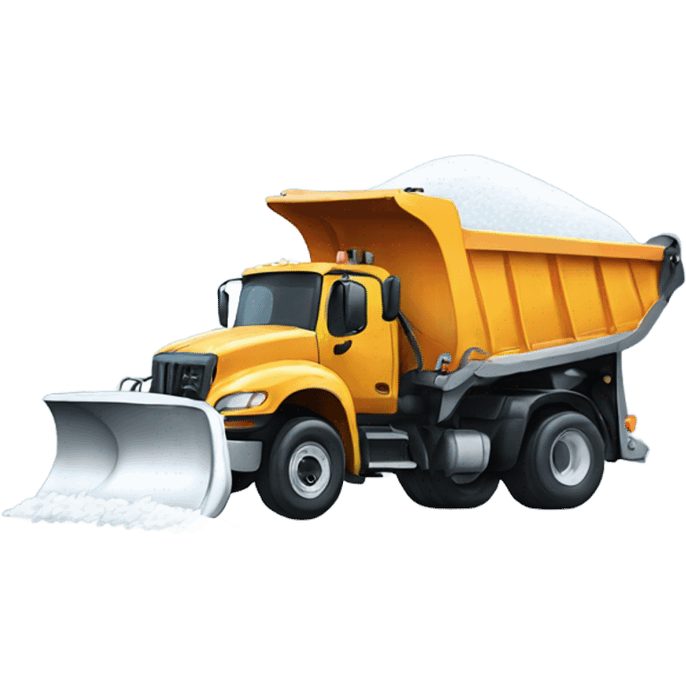 Snowplow truck emoji