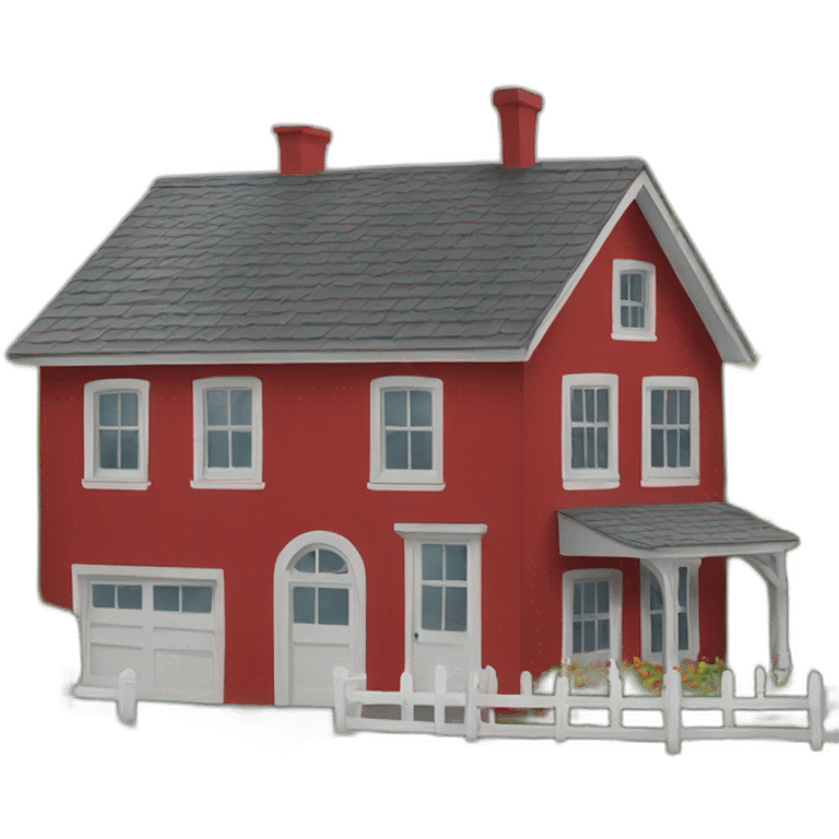 Red house emoji