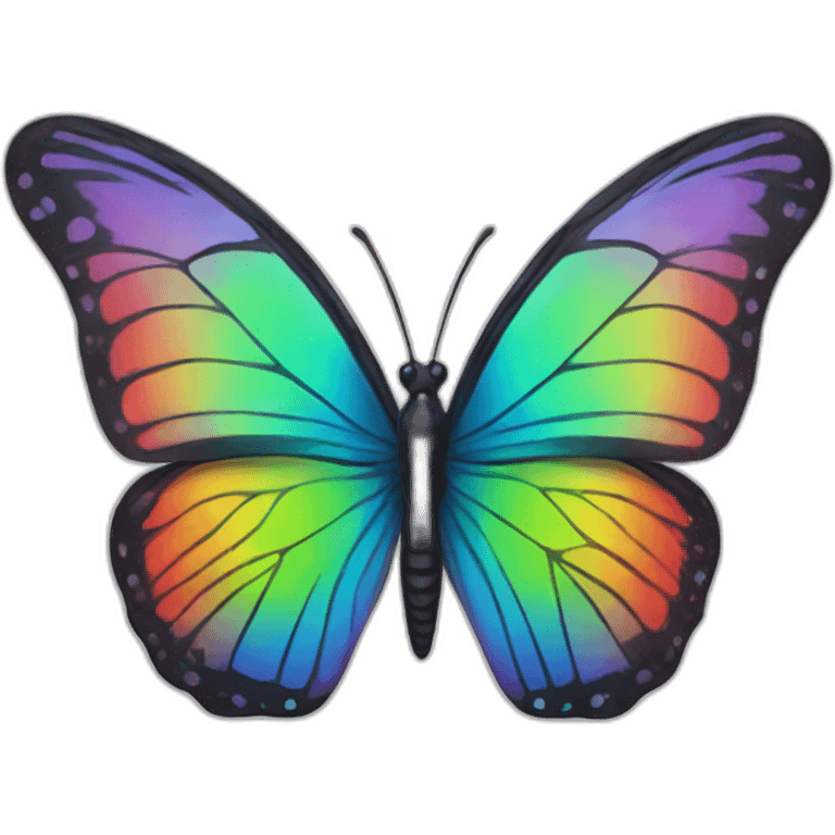 rainbow butterfly emoji