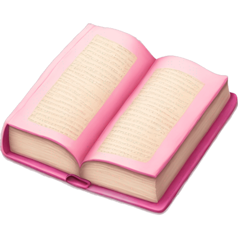 Pink book emoji