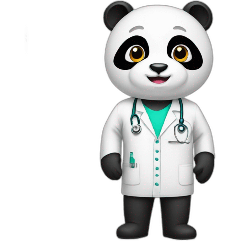 Panda doctor emoji