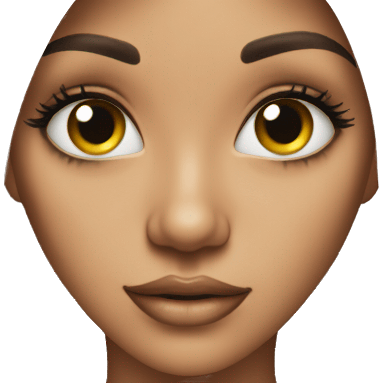 A beautiful girl with long lashes emoji