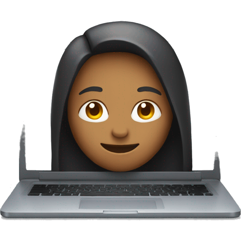 person behind laptop emoji