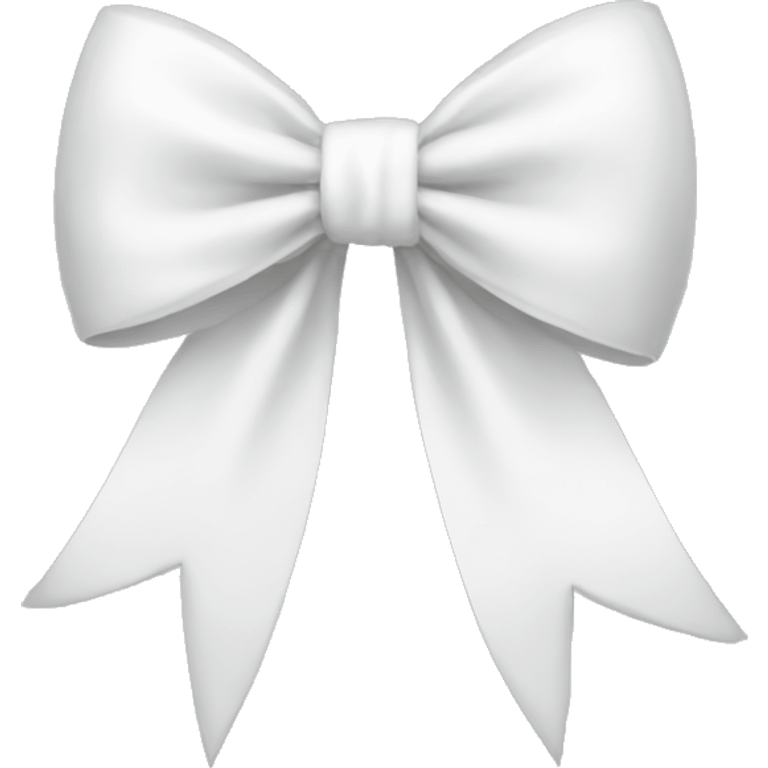 White bow emoji