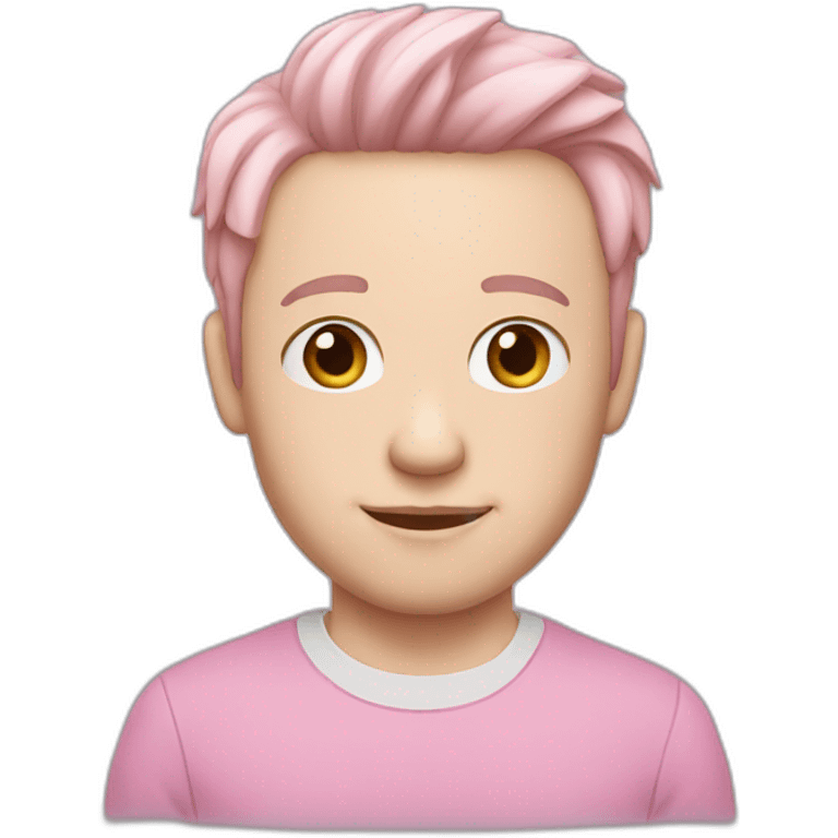 Pink dad pale skin emoji