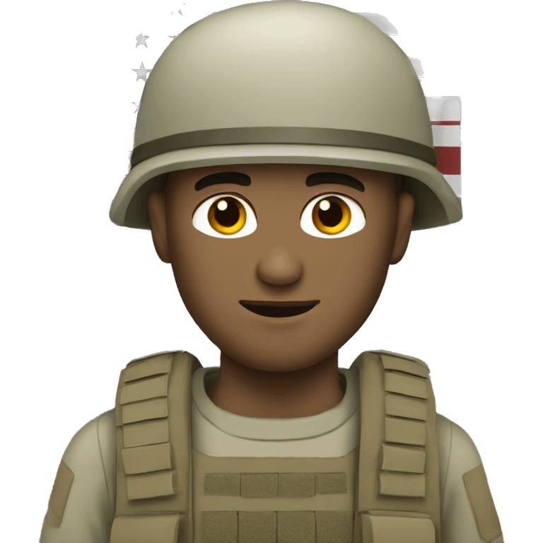 soldier white man emoji