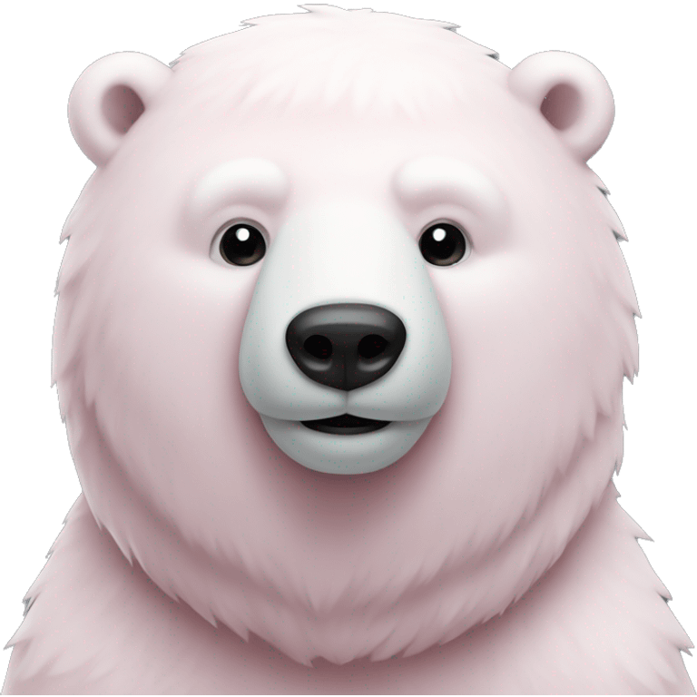 Light pink polar bear  emoji