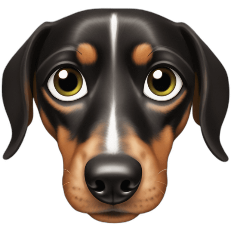 dachshund harlequin eyes veron emoji