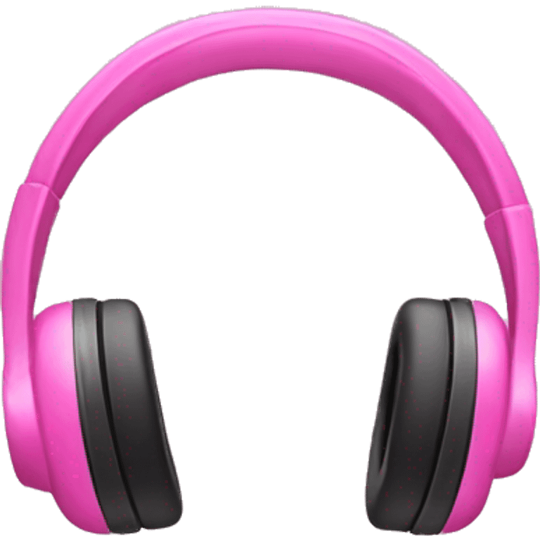 Pink headphone emoji