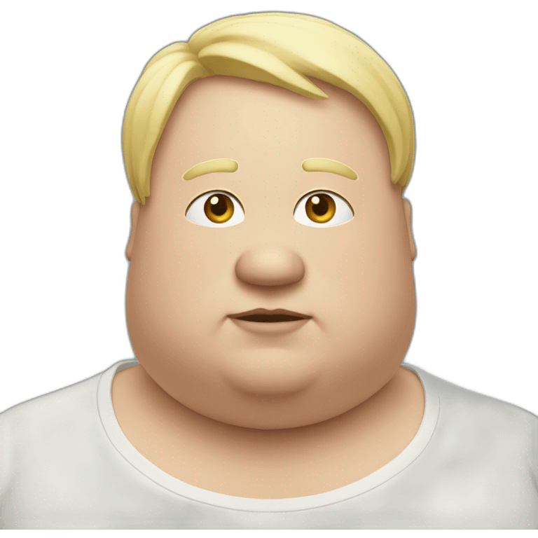 fat white human emoji