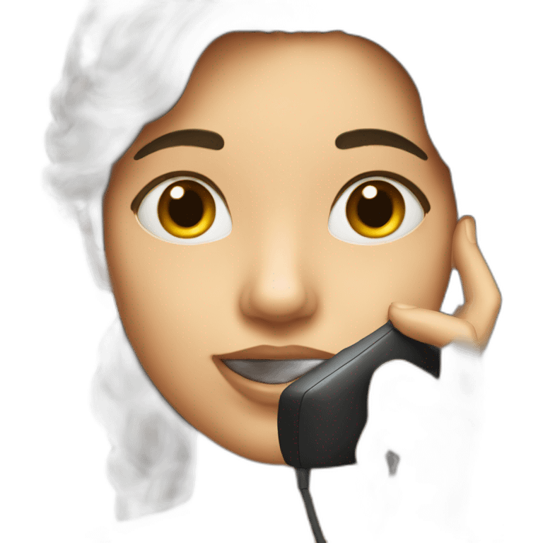 girl talkin on the phone  emoji