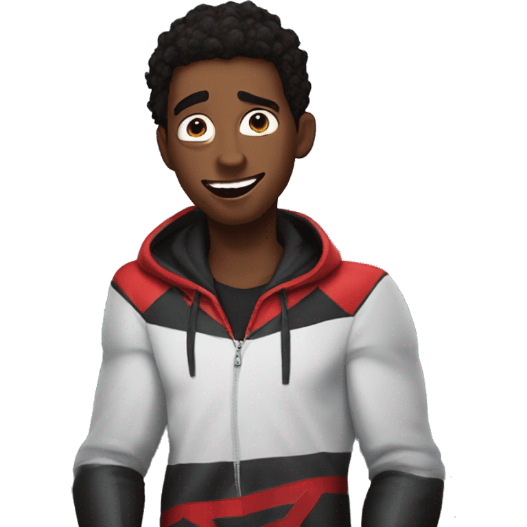 Miles Morales mewing  emoji