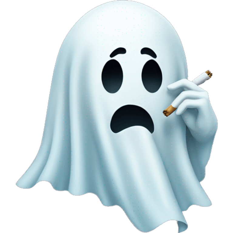 Ghost smoking emoji