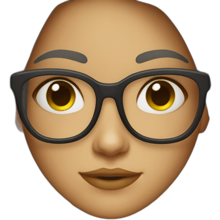 girl with spects emoji