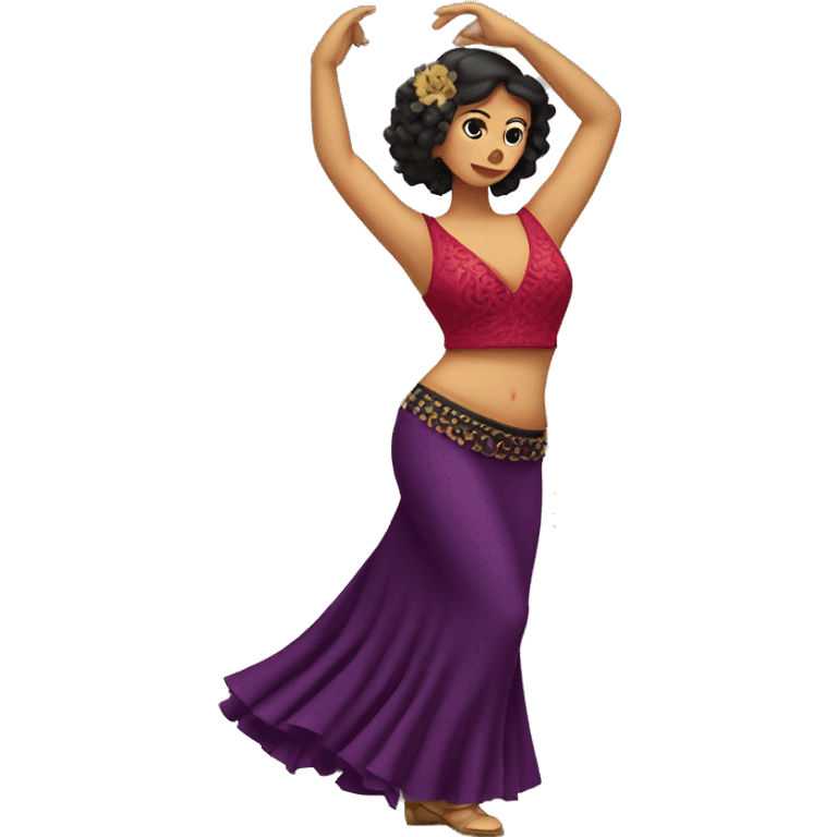 belly flamenco dancer emoji