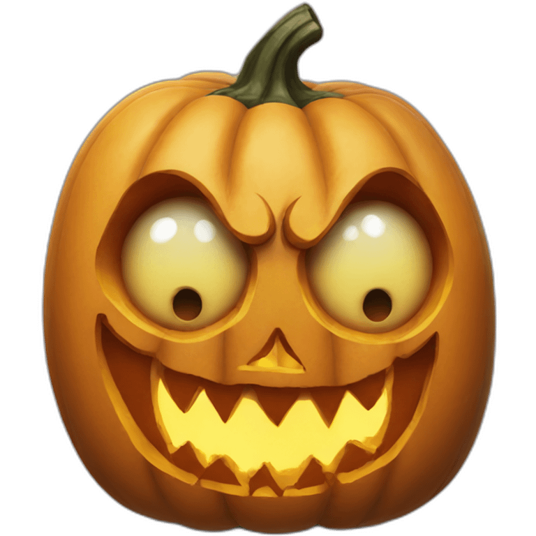 terrifying grotesque pumpkin carving emoji